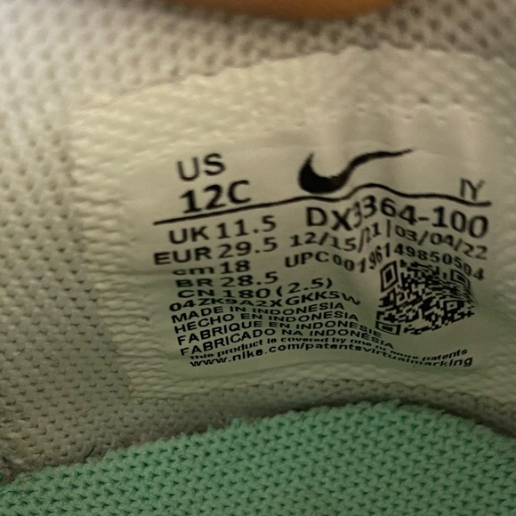 RARE Nike Dunk Low “Nike 101” Multi-Color Low Top Shoes- SZ 12 C - Picture 14 of 14